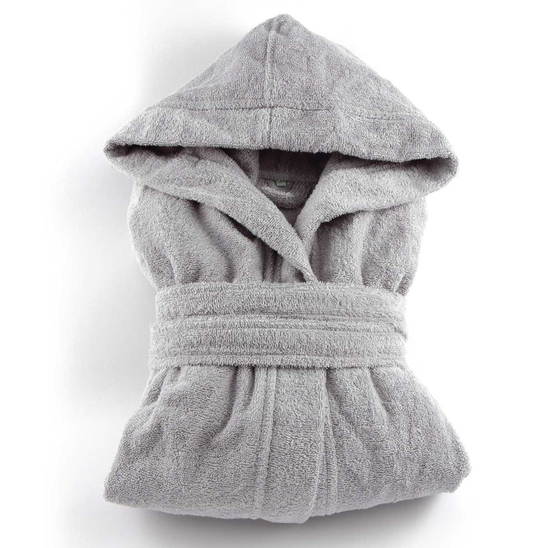 Mymami bathrobe in natural organic cotton Stone color Large size