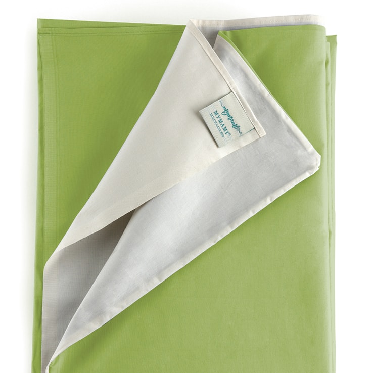Double mymami duvet cover bag 2 squares leaf and natural