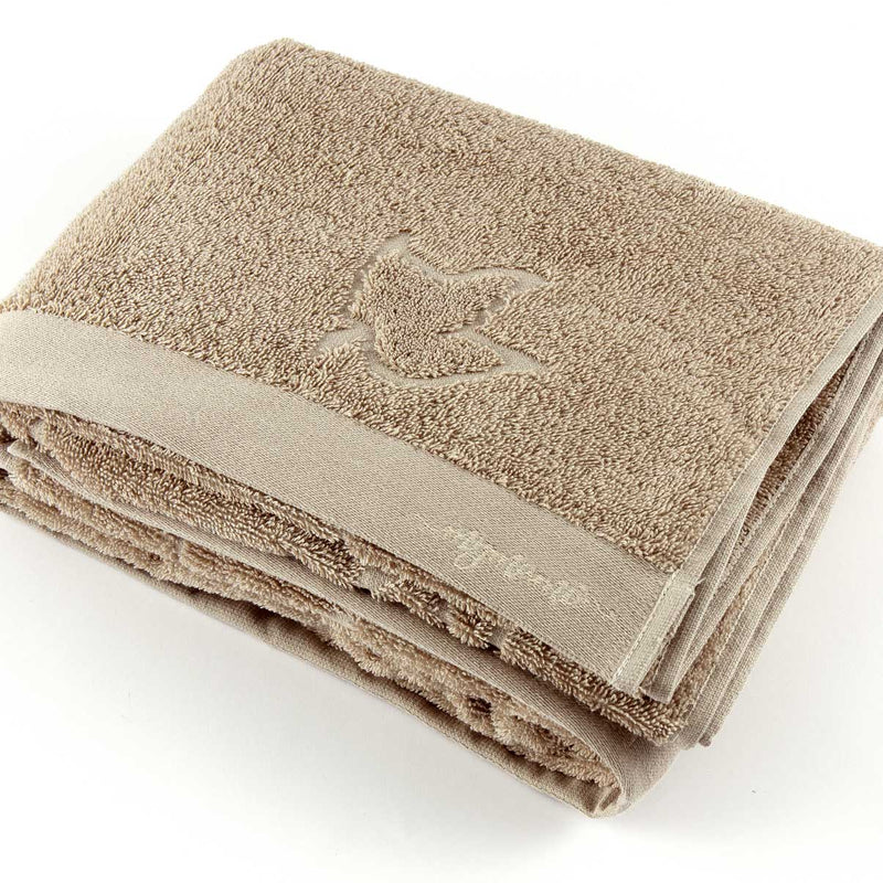 Mymami Bath towel in pure organic cotton color Hazelnut