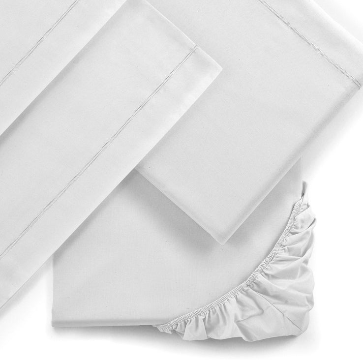 Completo lenzuola 2 piazze maxi mymami cotone biologico neve