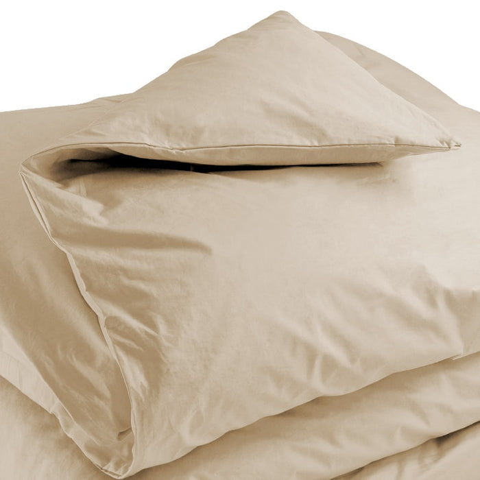 Copripiumino Morris & Co Pure Pimpernel In Cotone Percalle 220 Fili - Design Floreale Su Grigio Chiaro, Misura Doppio